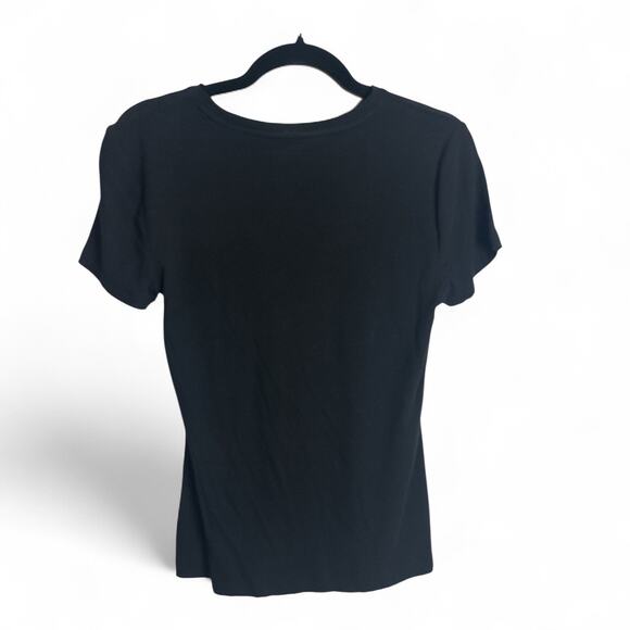 Nine West Basic Black T-Shirt 🖤 Size M - Picture 1 of 3